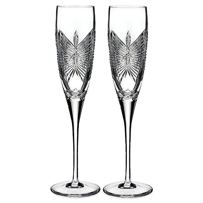 slide 1 of 2, Waterford Love Happiness Toasting Flutes, 2 ct