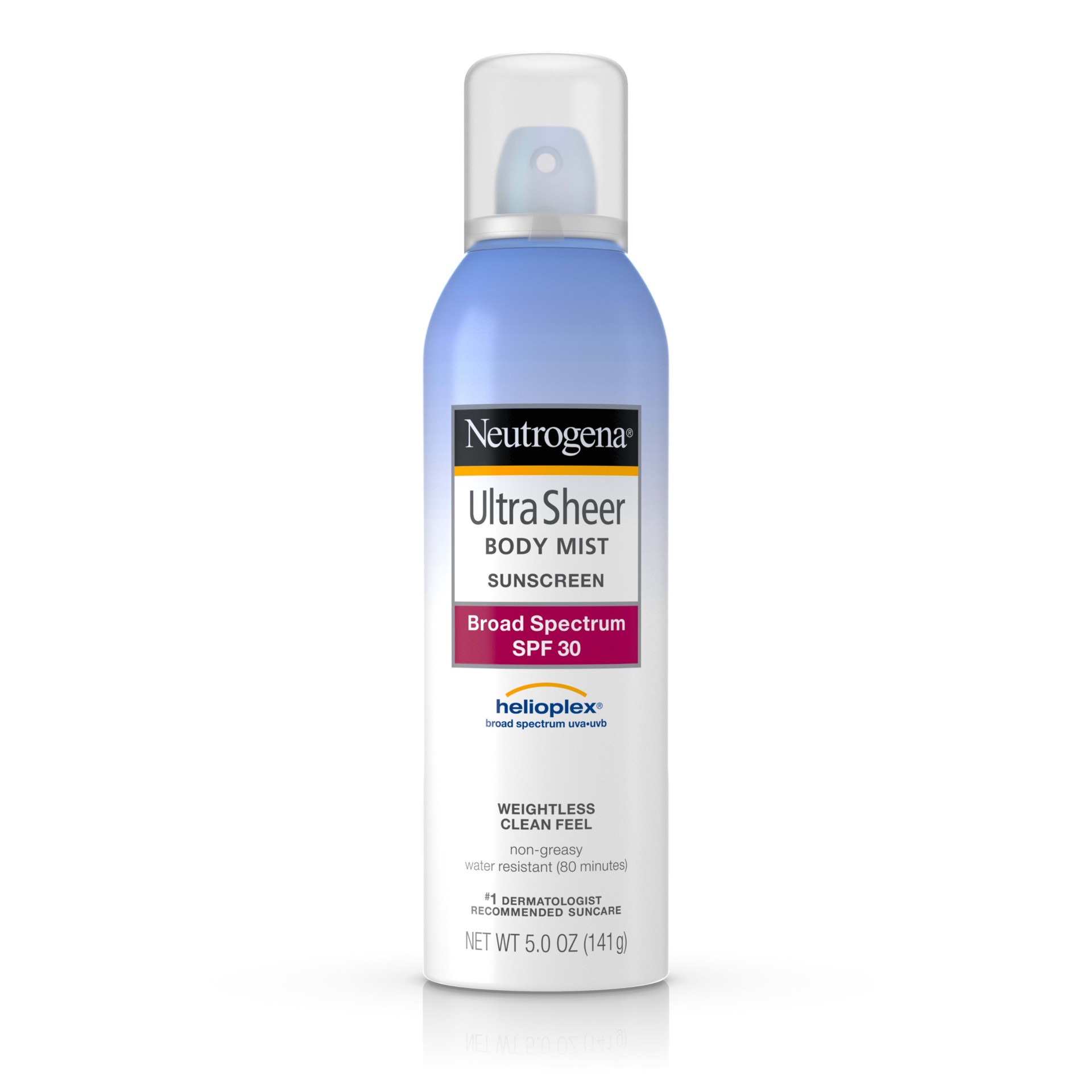 slide 2 of 5, Neutrogena Ultra Sheer Body Mist Sunscreen, Broad Spectrum Spf 30, 5 Oz., 5 oz