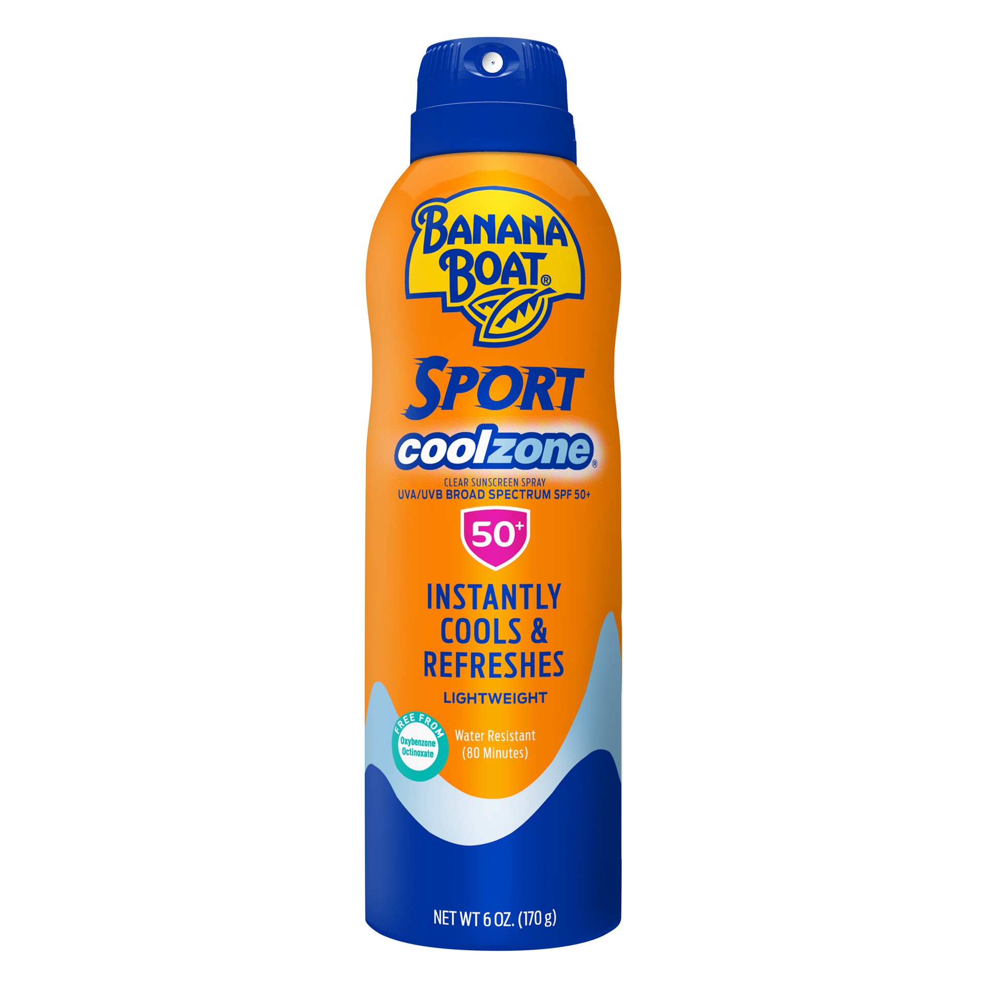 slide 1 of 8, Banana Boat 00079656051414 - Banana Boat Sport CoolZone Spray, SPF50, 6oz, 6 fl oz