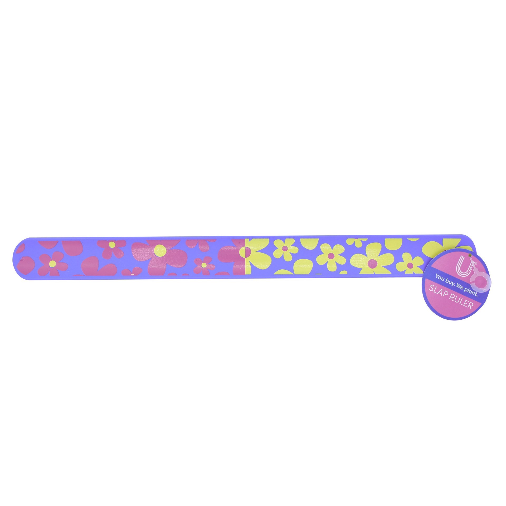 slide 1 of 1, U Style Slap Bracelet Ruler - Daisy, 1 ct