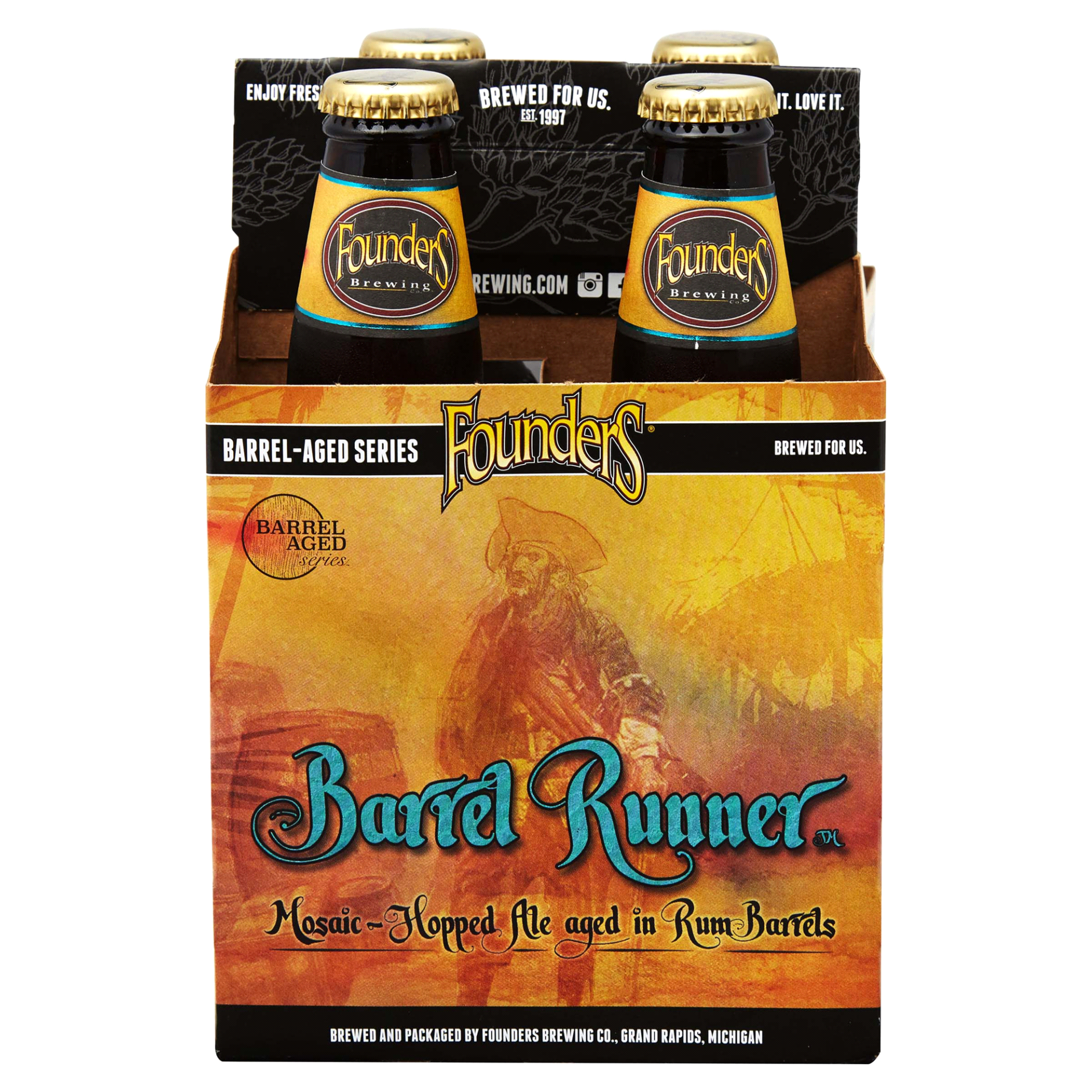 slide 1 of 1, Founders Brewing Co. Barrel Runner Aged Ale, 4 ct; 12 oz