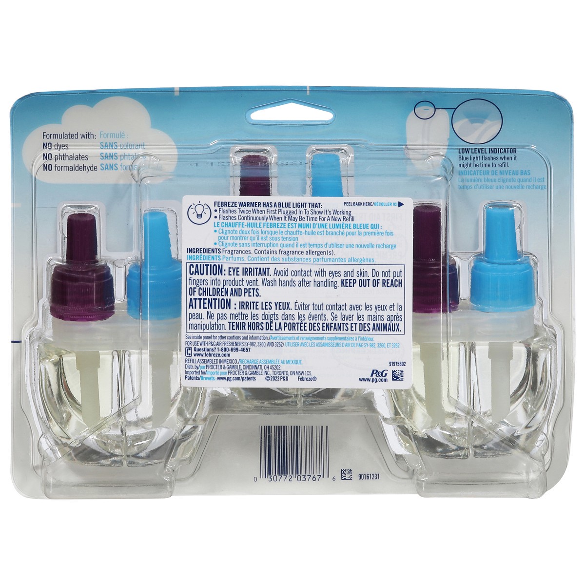 slide 2 of 12, Febreze Plug Moonlight Breeze Scented Oil Refill 3 - 0.87 fl oz Refills, 3 ct