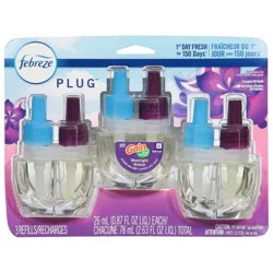 Febreze Plug Moonlight Breeze Scented Oil Refill 3 - 0.87 fl oz Refills