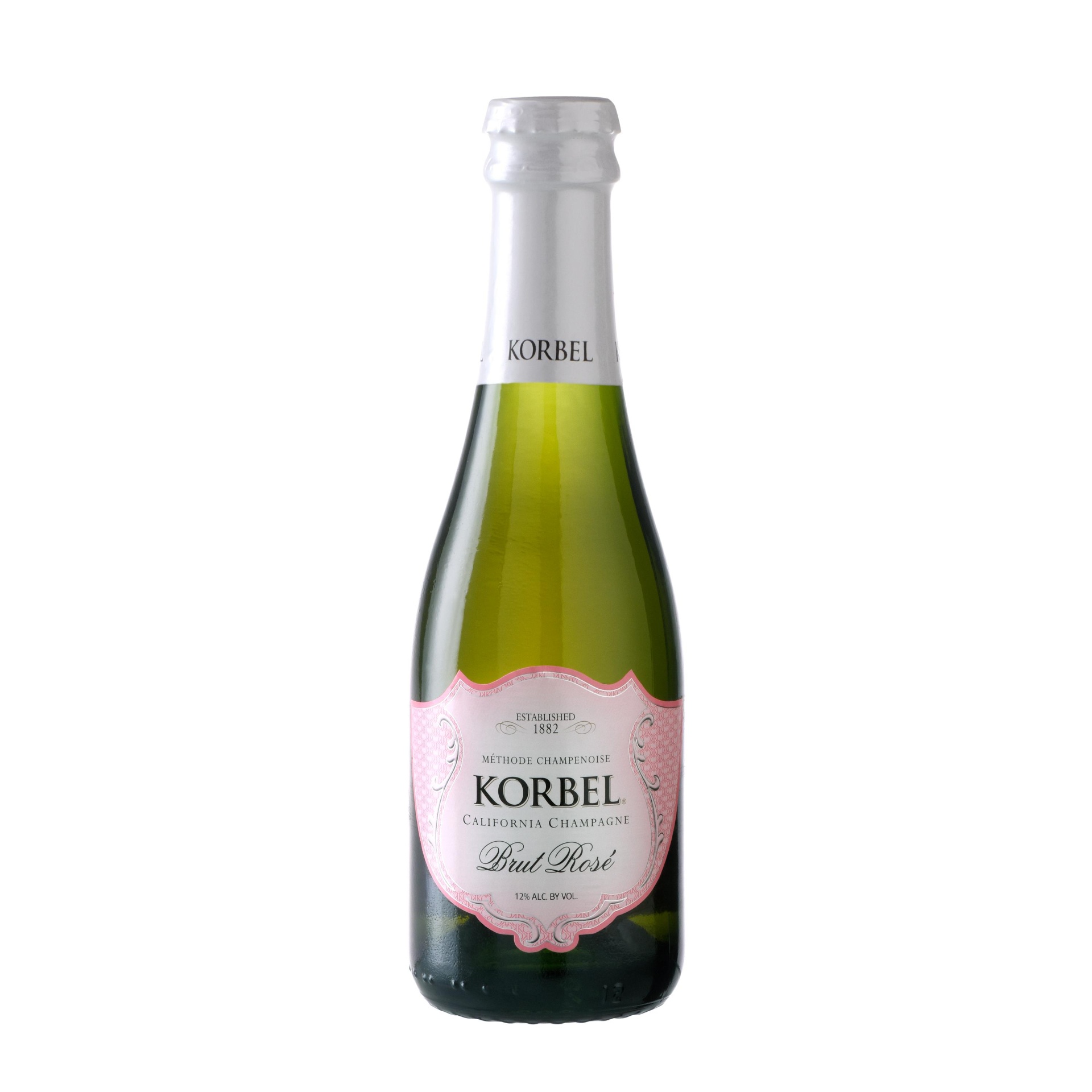 slide 1 of 3, Korbel Brut Rosé California Champagne, 187 ml