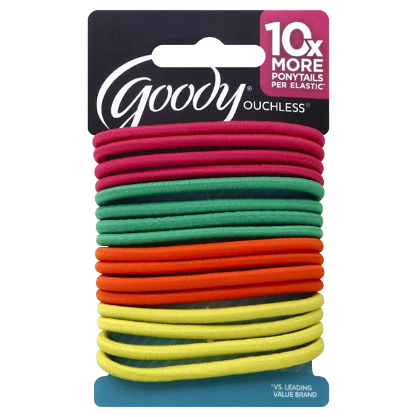 slide 1 of 1, Goody Ouchless Elastics Citrus Brights, 15 ct