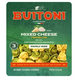 Buitoni Mixed Cheese Tortellini, Refrigerated Pasta Family Size Package, 20 Oz