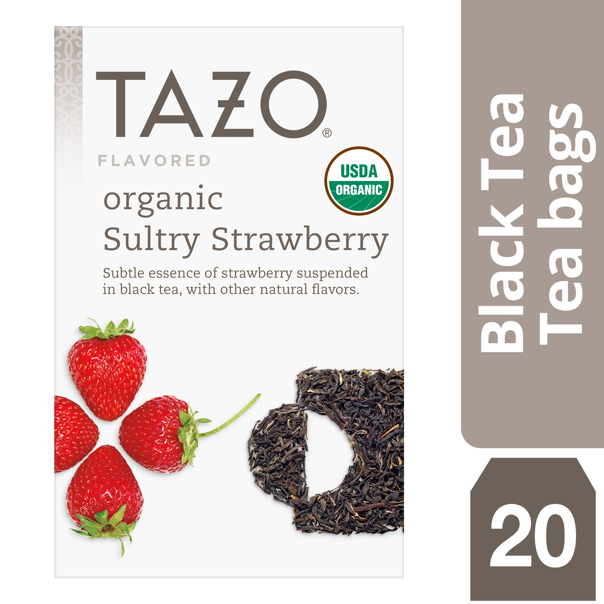 slide 1 of 2, TAZO Tea Bag Organic Sultry Strawberry, 20 1N, 20 ct