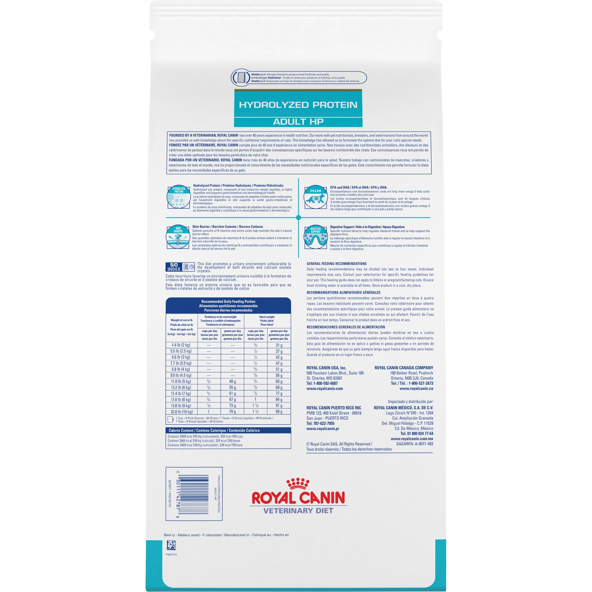 slide 6 of 9, Royal Canin Veterinary Diet Feline Hydrolyzed Protein Adult HP Dry Cat Food, 7.7 lb