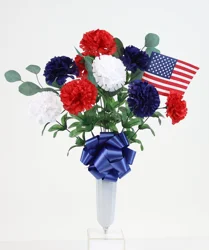 22" Carnation / Flag Round Cv