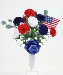 22" Carnation / Flag Round Cv