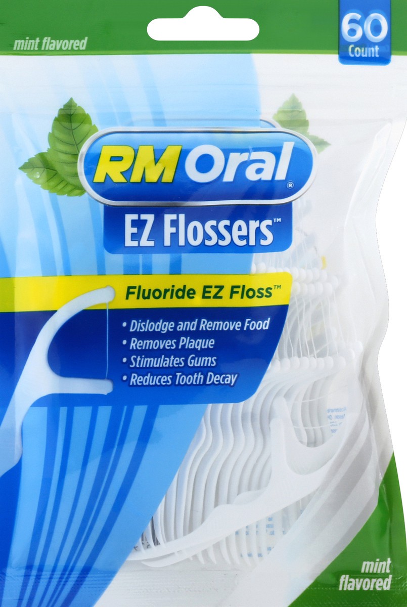 slide 5 of 6, RM Oral Mint Flavored EZ Flossers 60 Count, 60 ct