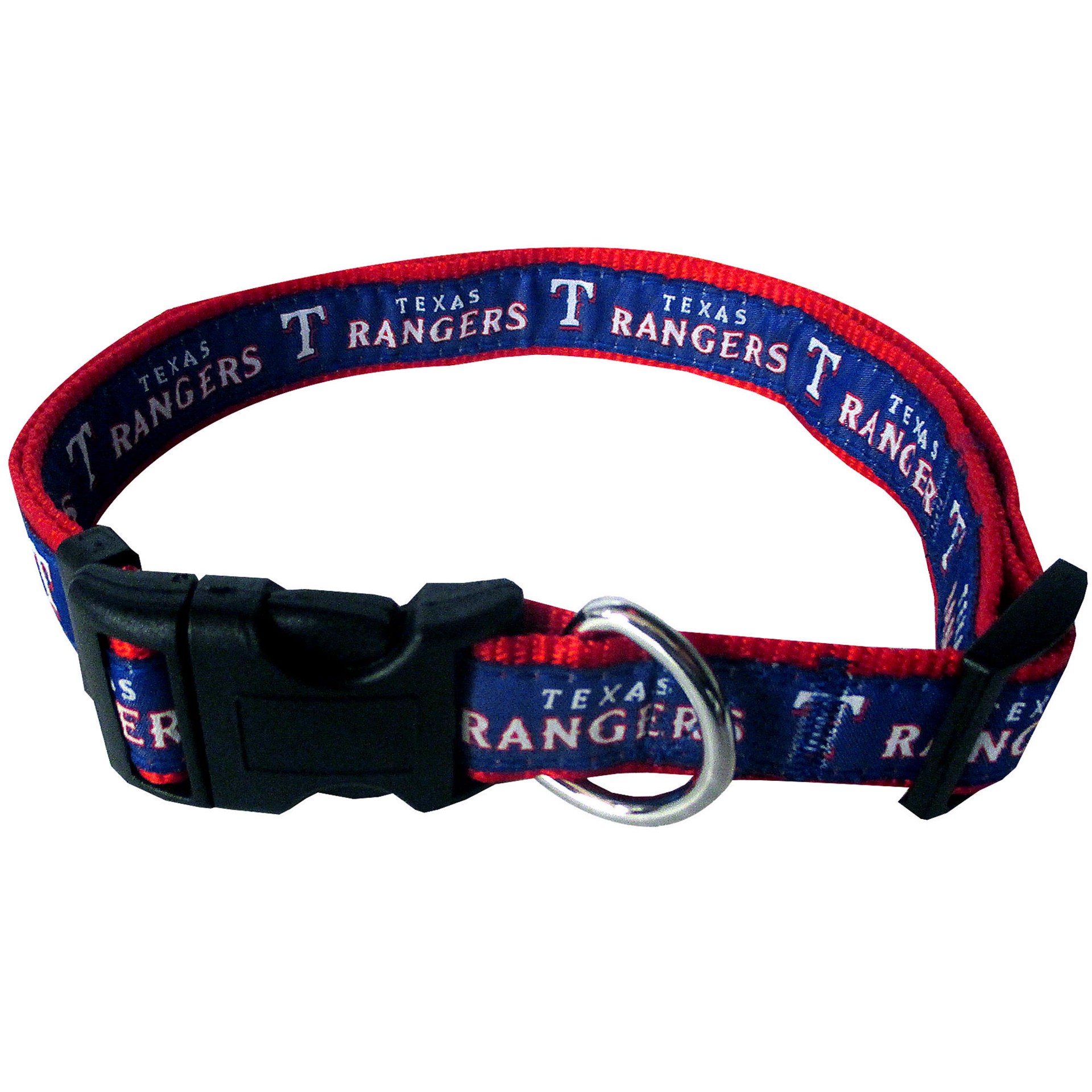 slide 1 of 1, Pets First Texas Rangers MLB Dog Collar, LG