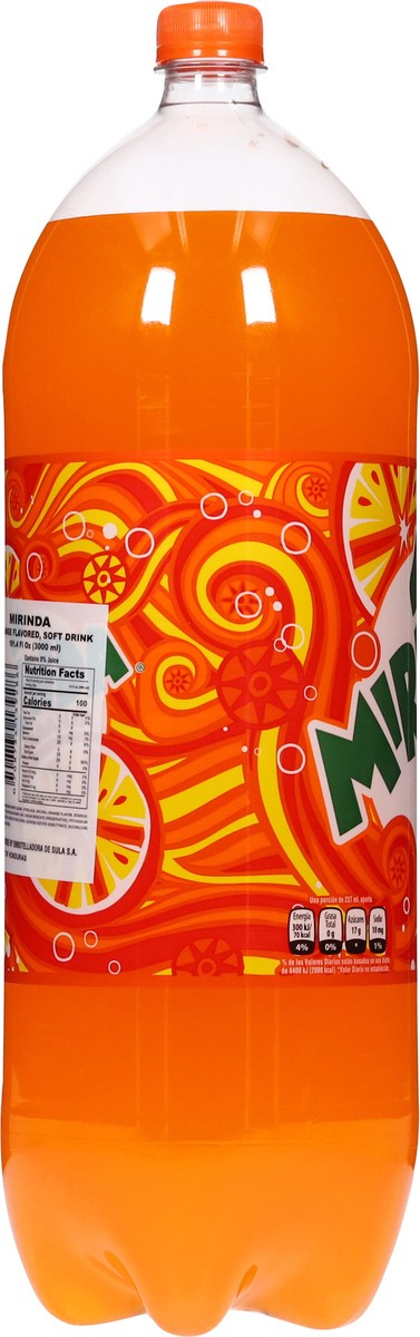 slide 9 of 13, Mirinda Orange Flavored Soft Drink - 101.4 fl oz, 101.4 fl oz