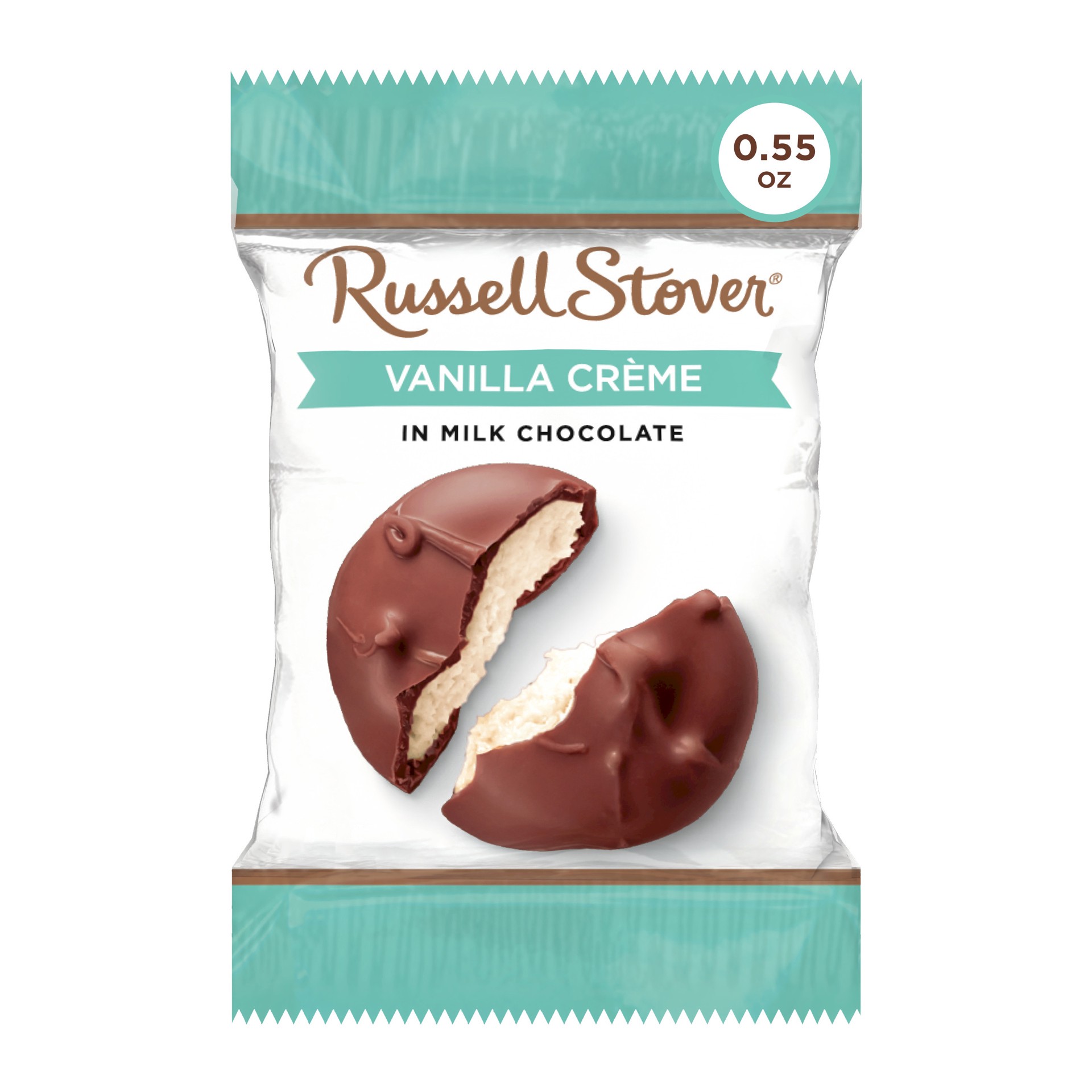 slide 1 of 1, Russell Stover Vanilla Creme Choc, 0.55 oz