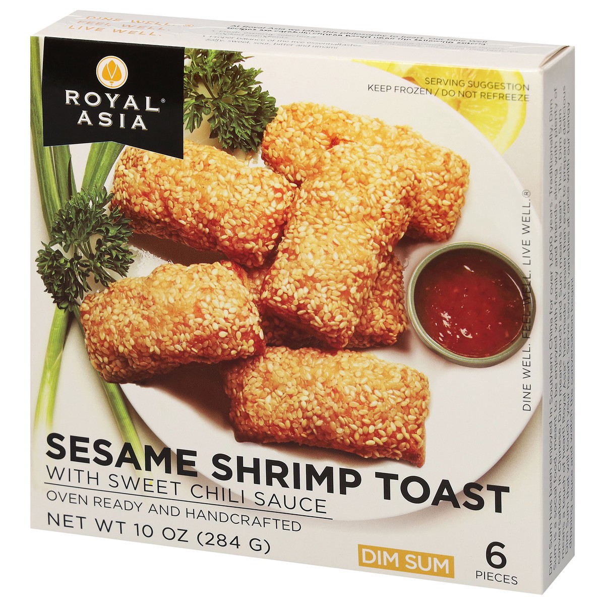 slide 8 of 9, Royal Asia Dim Sum With Sweet Chili Sauce Sesame Shirmp Toast With Sweet Chili Sauce 6 ea, 6 ct