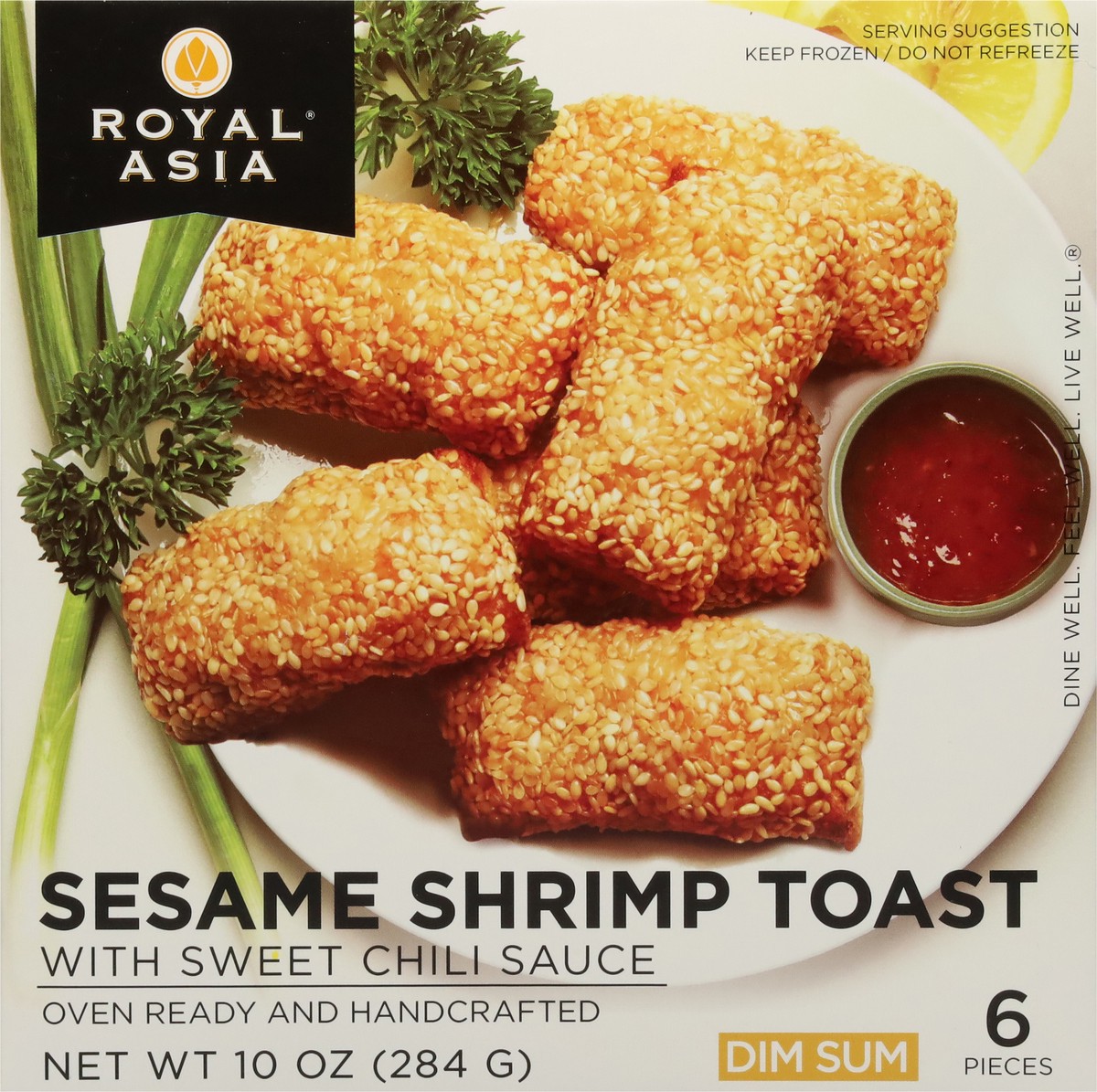 slide 4 of 9, Royal Asia Dim Sum With Sweet Chili Sauce Sesame Shirmp Toast With Sweet Chili Sauce 6 ea, 6 ct