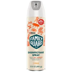 FamilyGuard Brand Disinfectant Spray, 17.5 oz, Citrus, For 100+ Surfaces Your Family Touches Most