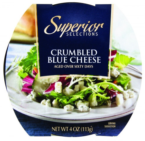 slide 1 of 1, Superior Selections Crumbled Blue Cheese, 4 oz