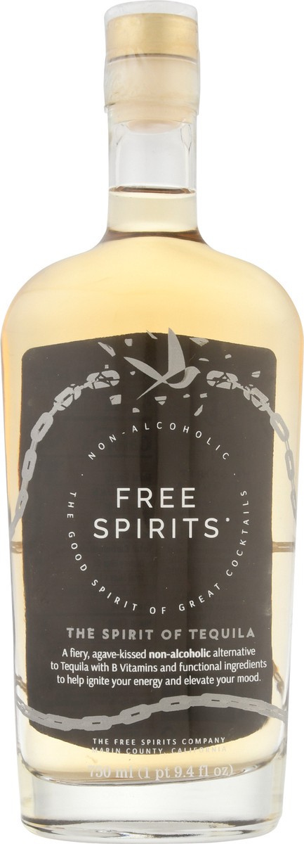 slide 5 of 9, Free Spirits Non-Alcoholic Mexican Agave and American Oak Tequila 25.36 fl oz, 750 ml