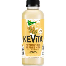 KeVita Sparkling Drink, Lemon Ginger, Probiotic Refresher