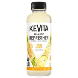 KeVita Sparkling Drink, Lemon Ginger, Probiotic Refresher