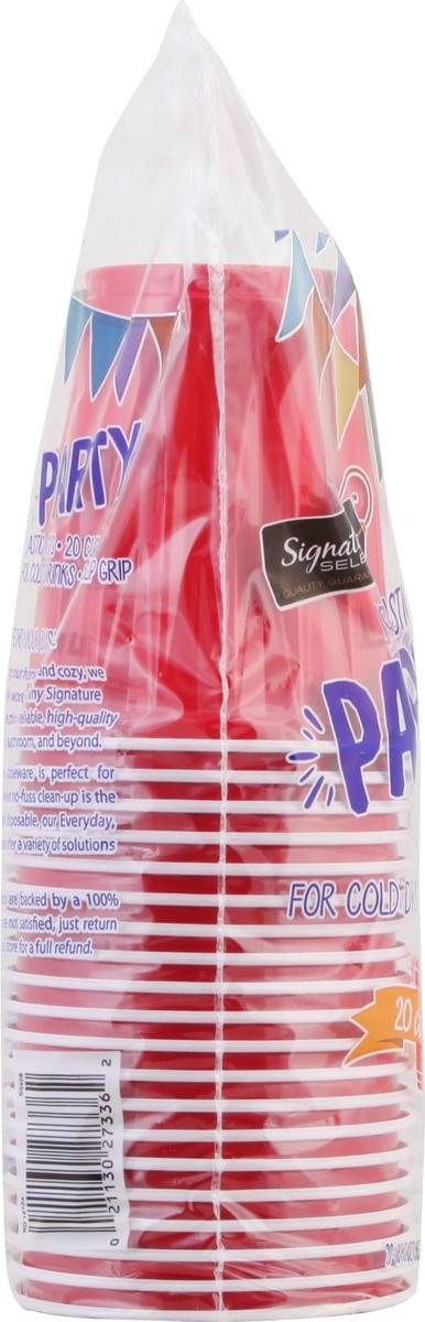 slide 7 of 9, Signature Select 18 Ounce Party Plastic Cups 20 ea, 20 ct