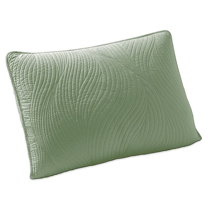 slide 1 of 1, Brielle Stream Standard Pillow Shams - Sage, 2 ct