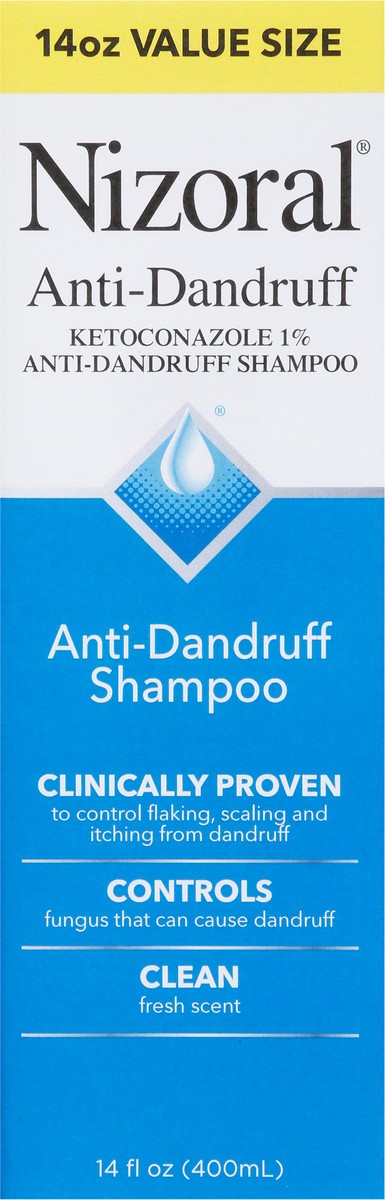 slide 10 of 13, Nizoral Anti-Dandruff Shampoo with 1% Ketoconazole, Clean Fresh Scent - 14 fl oz, 14 fl oz