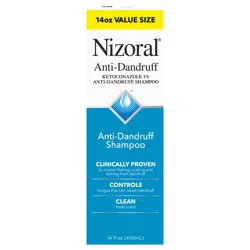 Nizoral Anti-Dandruff Shampoo with 1% Ketoconazole, Clean Fresh Scent - 14 fl oz