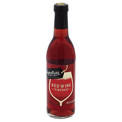 slide 1 of 1, Signature Select Vinegar Red Wine, 12.5 fl oz