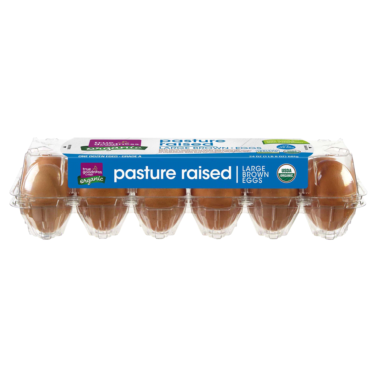 slide 1 of 29, True Goodness Organic Pasture Raised Eggs Dozen, 12 ct
