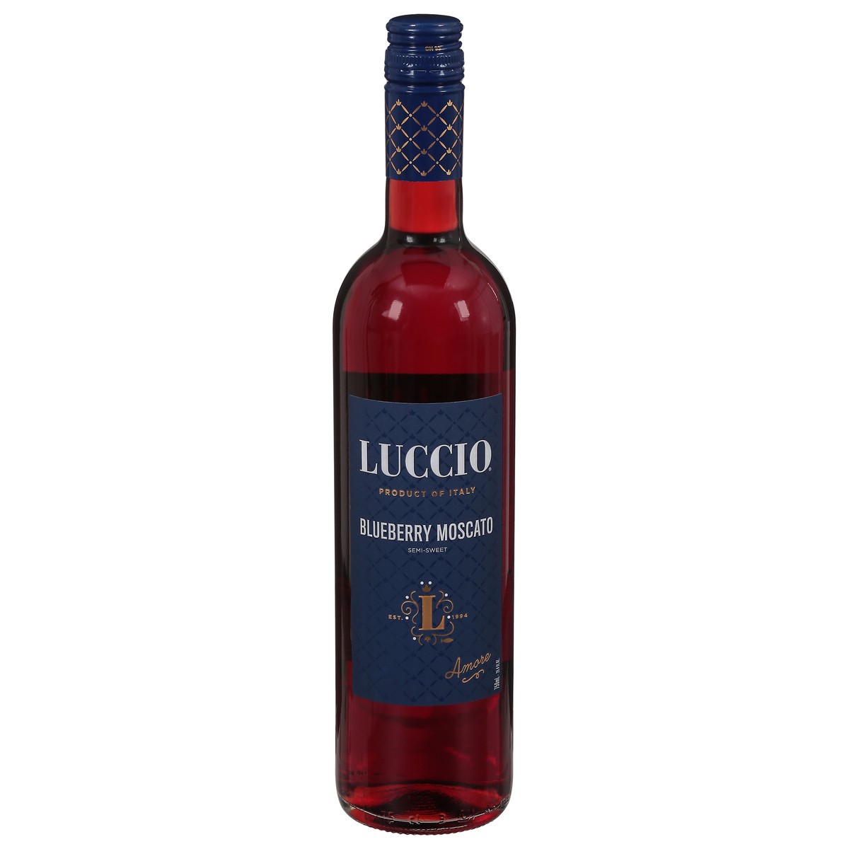 slide 1 of 9, Luccio Semi-Sweet Blueberry Moscato 25.4 fl oz, 25.4 fl oz