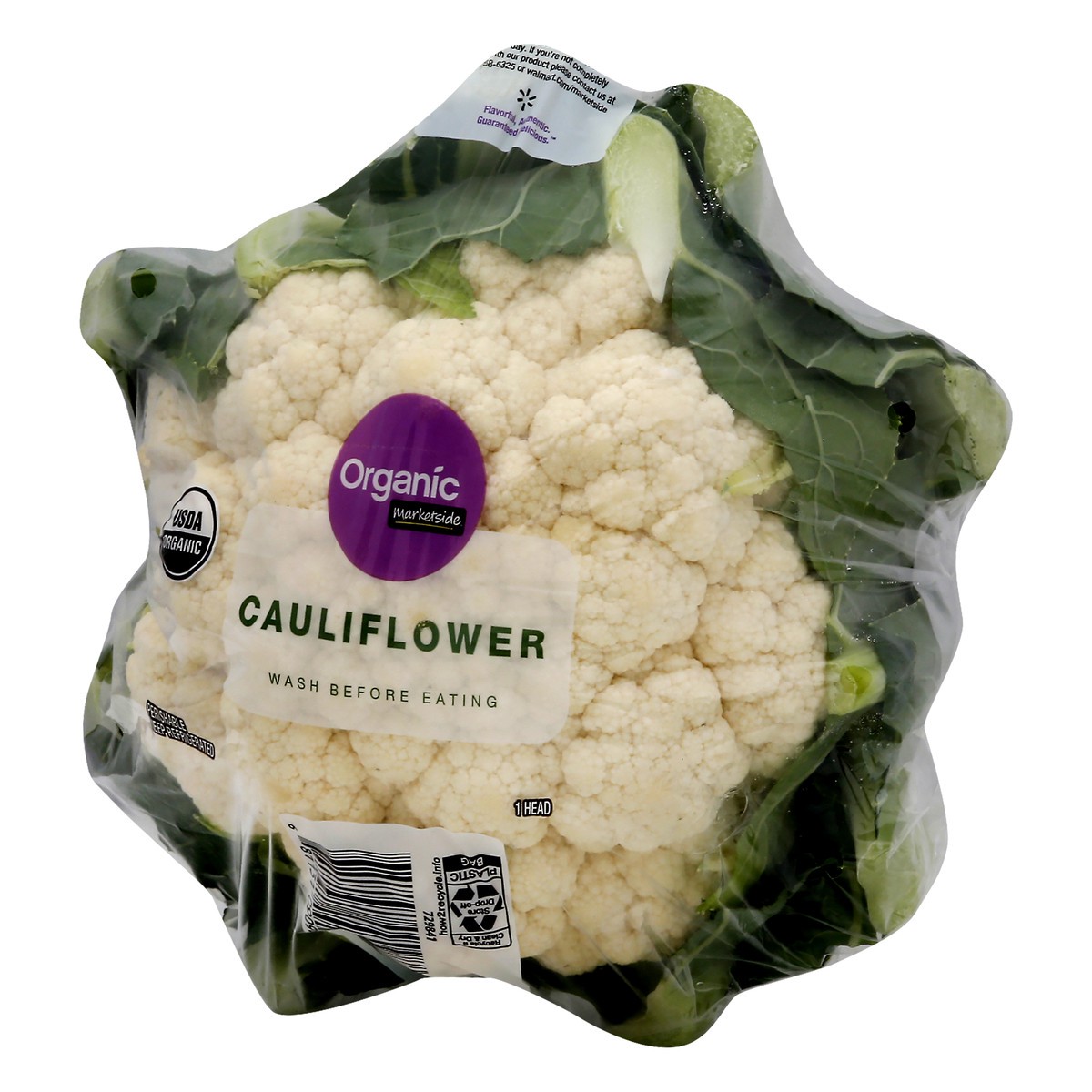 slide 3 of 4, Marketside Organic Cauliflower 1 ea, 1 ct