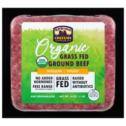 Spring Crossing Cattle Co. 90/10 Organic Grass Fed Ground Beef 16 oz