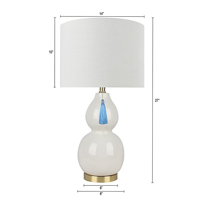 slide 2 of 6, One Kings Lane Open House Corrine Table Lamp - Ivory, 1 ct