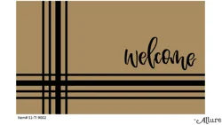 Allure Welcome Stripe Doormat, 17 in x 29 in, Multi