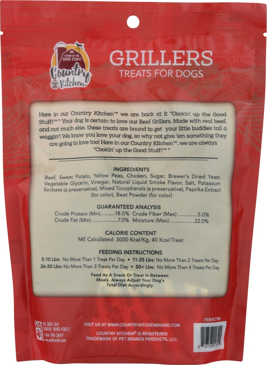 slide 12 of 15, Country Kitchen Grillers Beef Recipe Treats for Dogs 10 oz, 10 oz