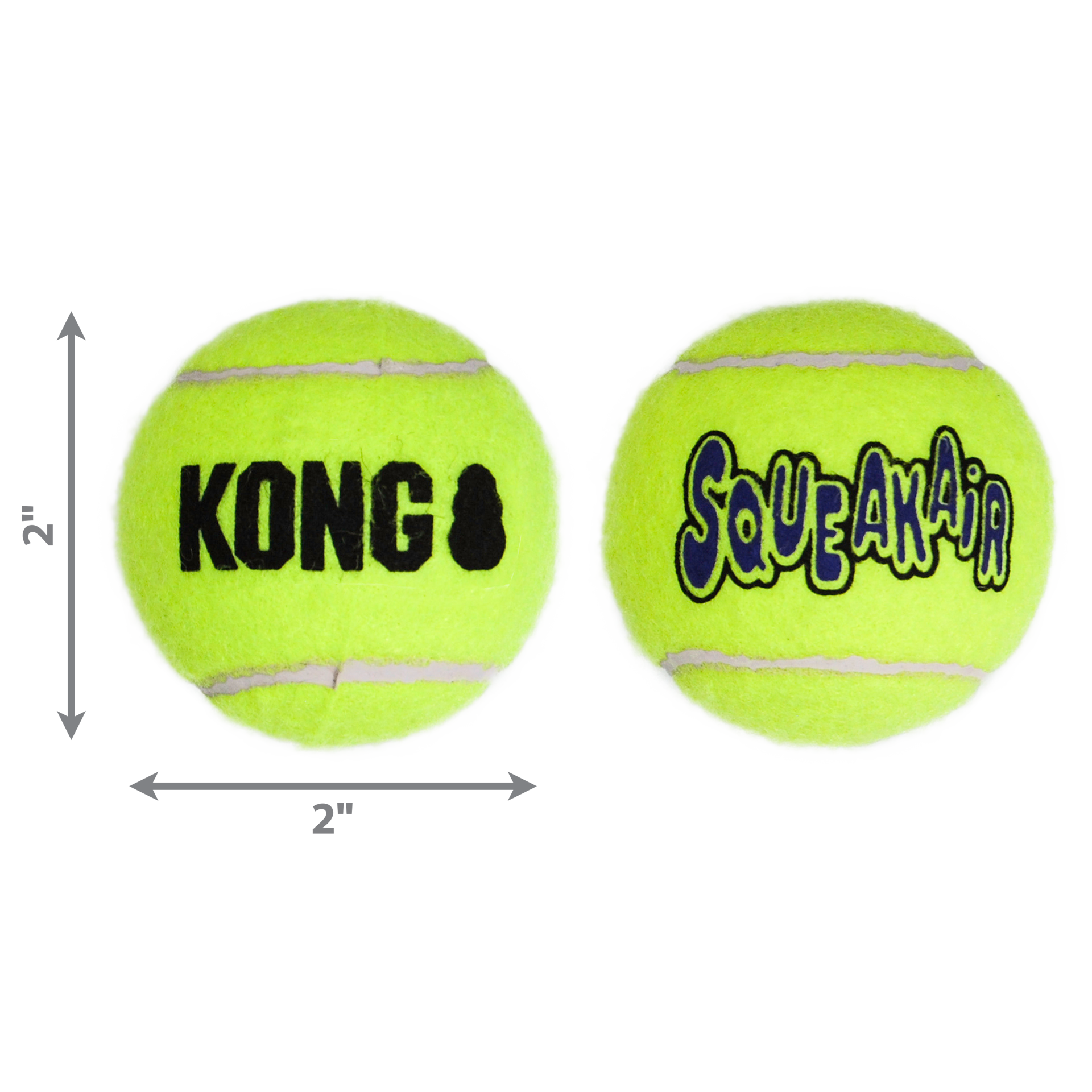 slide 4 of 4, KONG SqueakAir Tennis Balls, Small, 1 ct