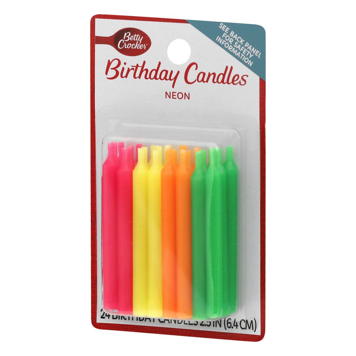 slide 3 of 9, Betty Crocker Neon Party Candles, 24 ct