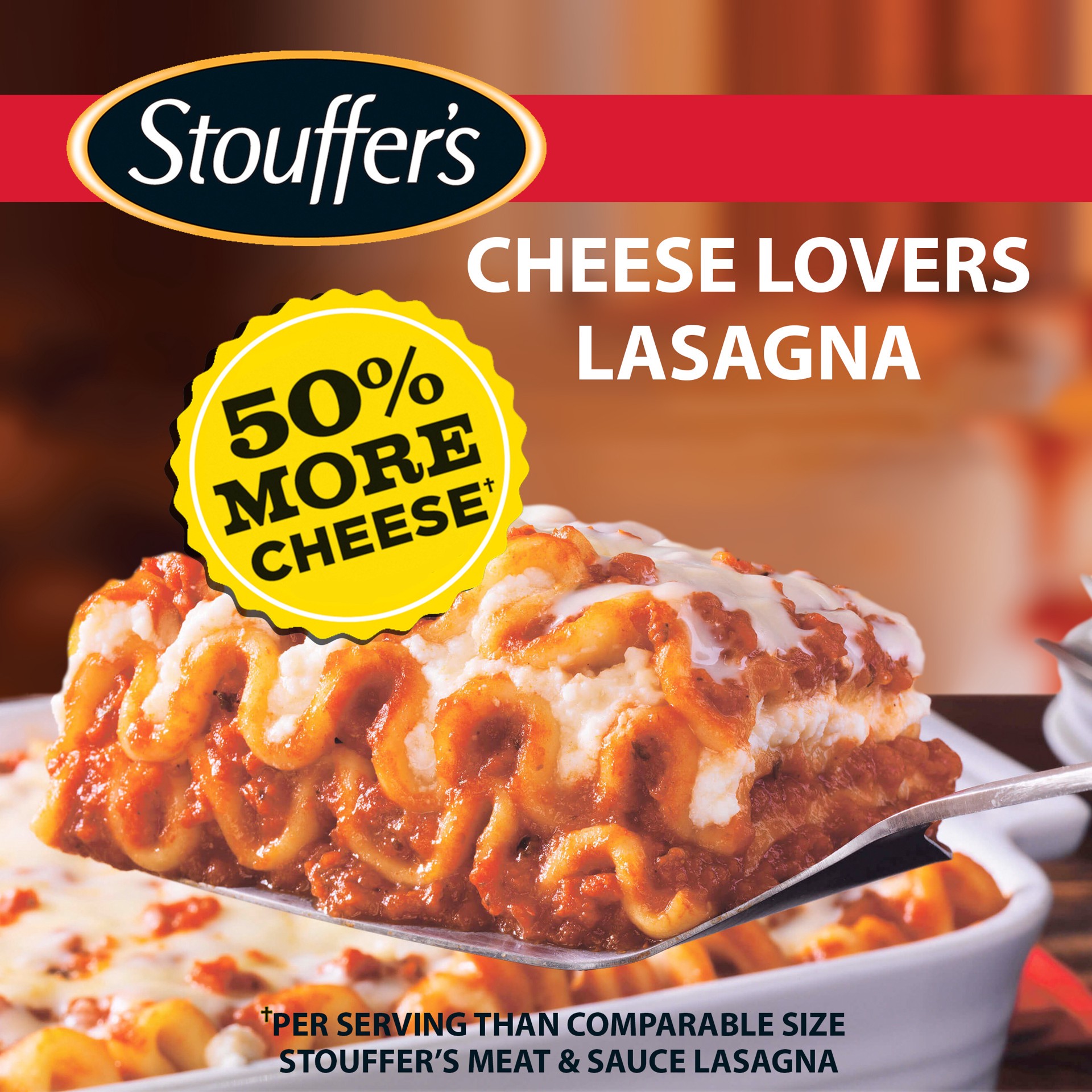 slide 1 of 13, Stouffer's Cheese Lovers Lasagna Frozen Meal, 10.75 oz