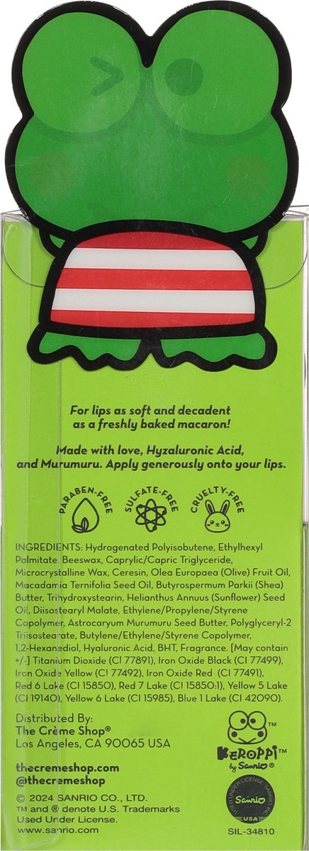slide 9 of 13, The Crème Shop Keroppi Macaron Lip Balm, Green Apple A Day, 1 oz