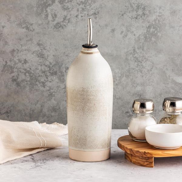 slide 1 of 1, Hy-Vee Seasons 9 In. Ceramic Oil Decanter, 1 ct