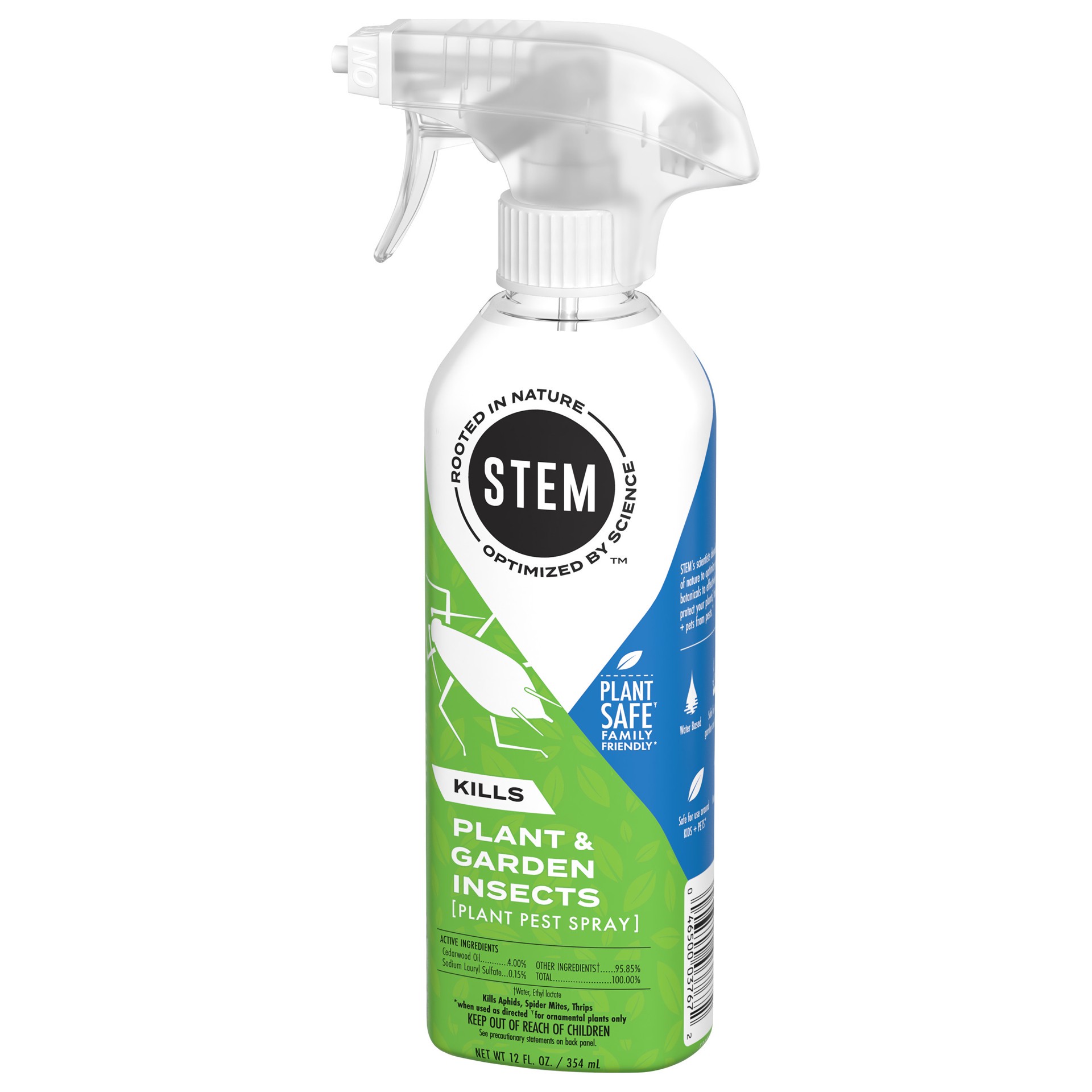 slide 4 of 5, STEM Plant Pest Spray, Kills Plant & Garden Insects: water based, plant-based active ingredient bug spray, botanical insecticide for indoor and outdoor use; 12 oz, 3 pc, 12 oz
