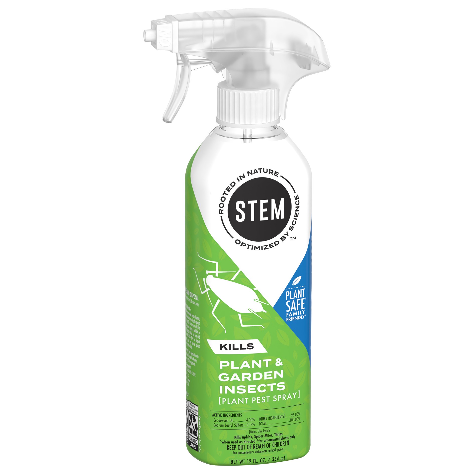 slide 3 of 5, STEM Plant Pest Spray, Kills Plant & Garden Insects: water based, plant-based active ingredient bug spray, botanical insecticide for indoor and outdoor use; 12 oz, 3 pc, 12 oz