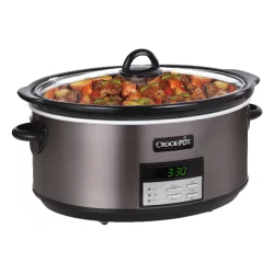 Crock-Pot Countdown Slow Cooker Dark Stainless