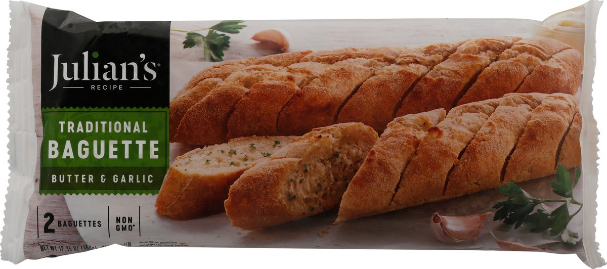 slide 8 of 9, Julian's Recipe Butter & Garlic Traditional Baguette 2 ea, 1 ct