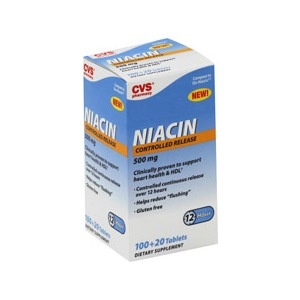slide 1 of 1, CVS Pharmacy Niacin Controlled Release Tablets 500 Mg, 120 ct