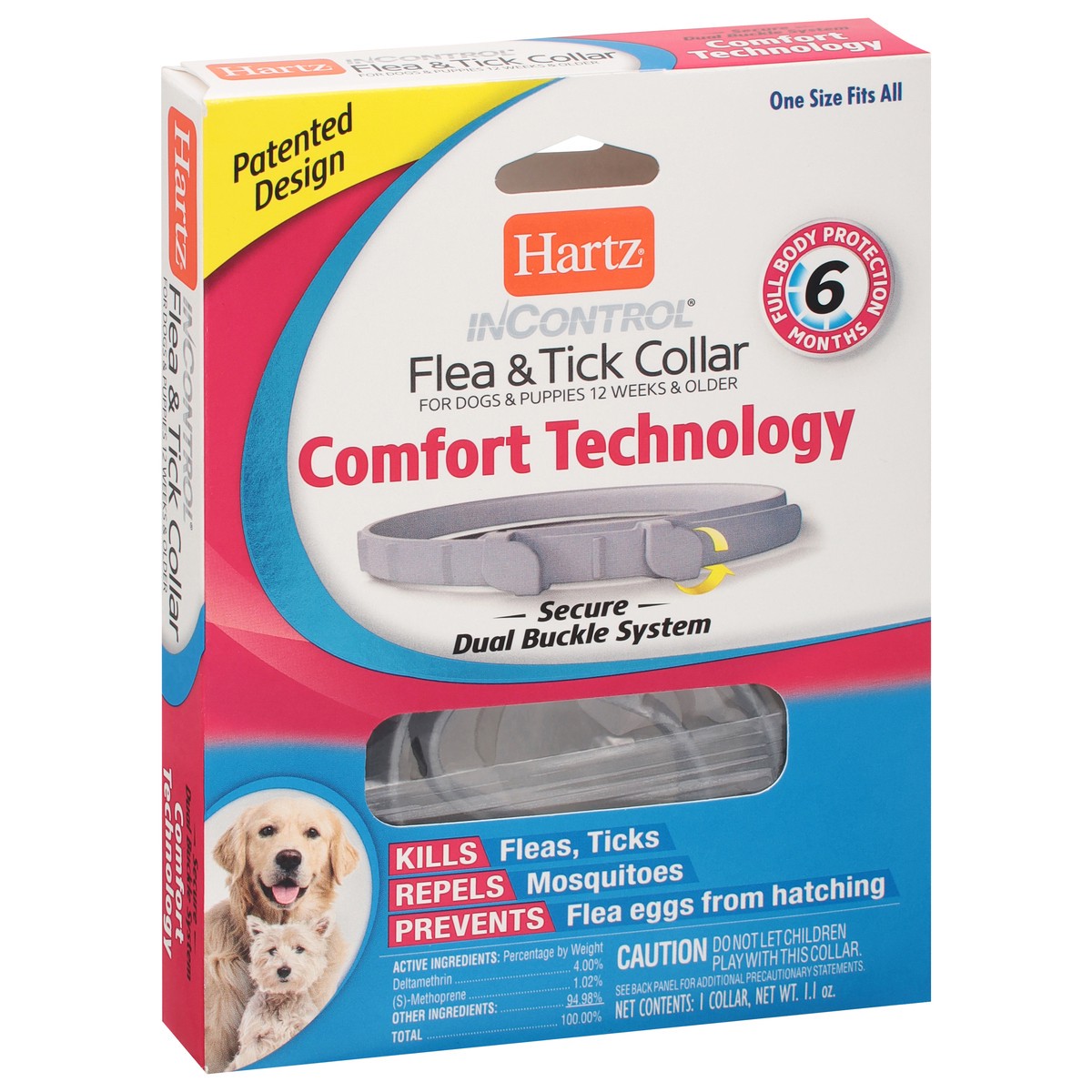 slide 2 of 9, Hartz InControl Flea & Tick Collar 1 ea, 1 ct