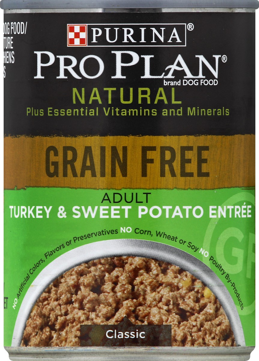 slide 2 of 2, Pro Plan Purina Pro Plan Grain Free Dog Food Wet Pate, Turkey and Sweet Potato Entree, 13 oz