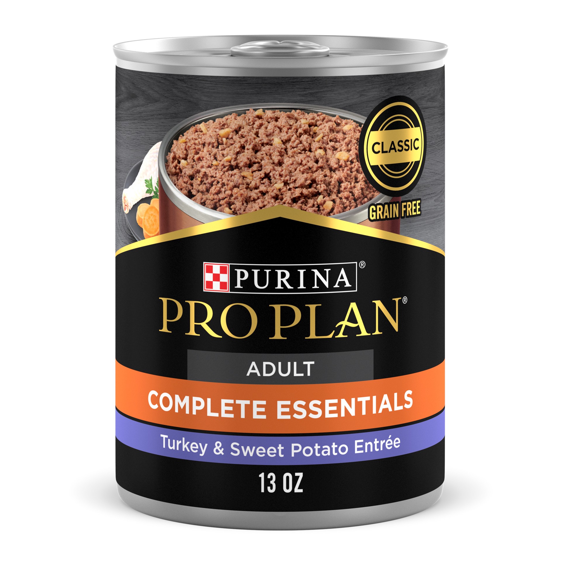 slide 1 of 2, Pro Plan Purina Pro Plan Grain Free Dog Food Wet Pate, Turkey and Sweet Potato Entree, 13 oz